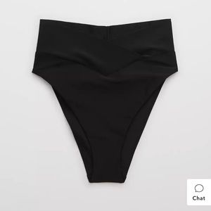 NWT - YELLOW Aerie Crossover High Cut Cheeky Bikini Bottom